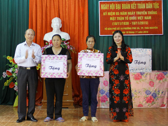 Tưng bừng Ngày hội Đại đoàn kết toàn dân tộc tại tổ 16, phường Phú Xá, TP Thái Nguyên